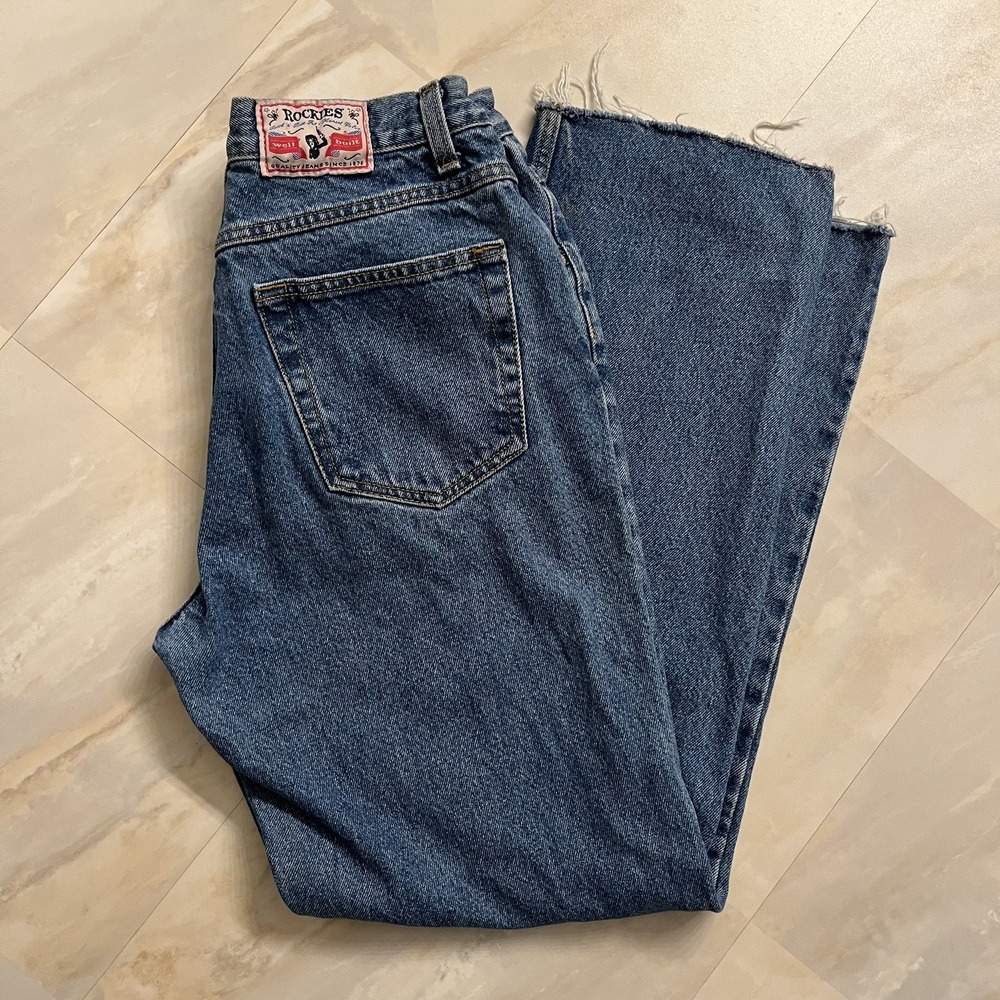 Vintage Rockies Relaxed Western Jeans Juniors 11 Slim  80's 90's Southwest